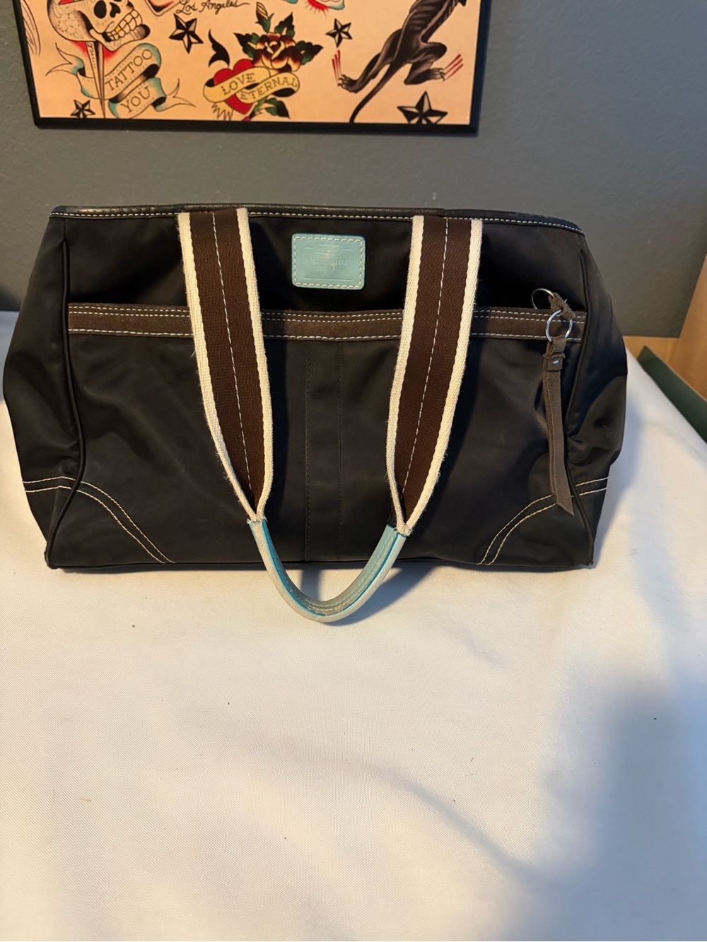 Coach Hampton Nylon Tote Bag 10663